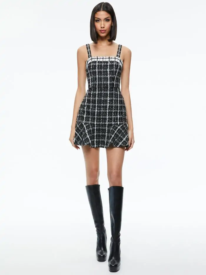 KAIDRA TWEED MINI DRESS